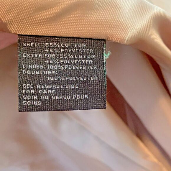 Steve Madden Trench Coat Women Petite Small Beige Pleated Belt Waist Rain Jacket - Picture 9 of 11